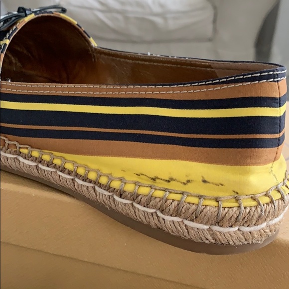 Prada espadrilles in black/brown/yellow stripes - Picture 6 of 6